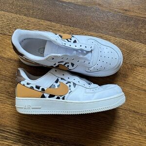 Nike Air Cow print sneakers size 5Y or 6.5/7 W